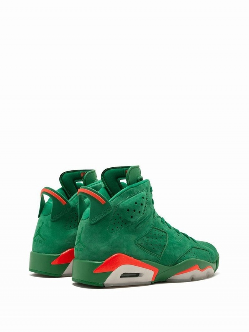 Nike Retro NRG Green Suede Gatorade Women's Air Jordan 6 Green | INQFJOE-51