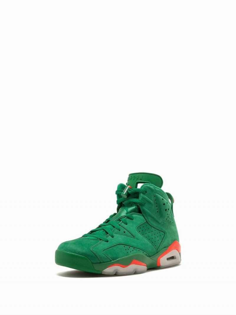 Nike Retro NRG Green Suede Gatorade Women's Air Jordan 6 Green | INQFJOE-51