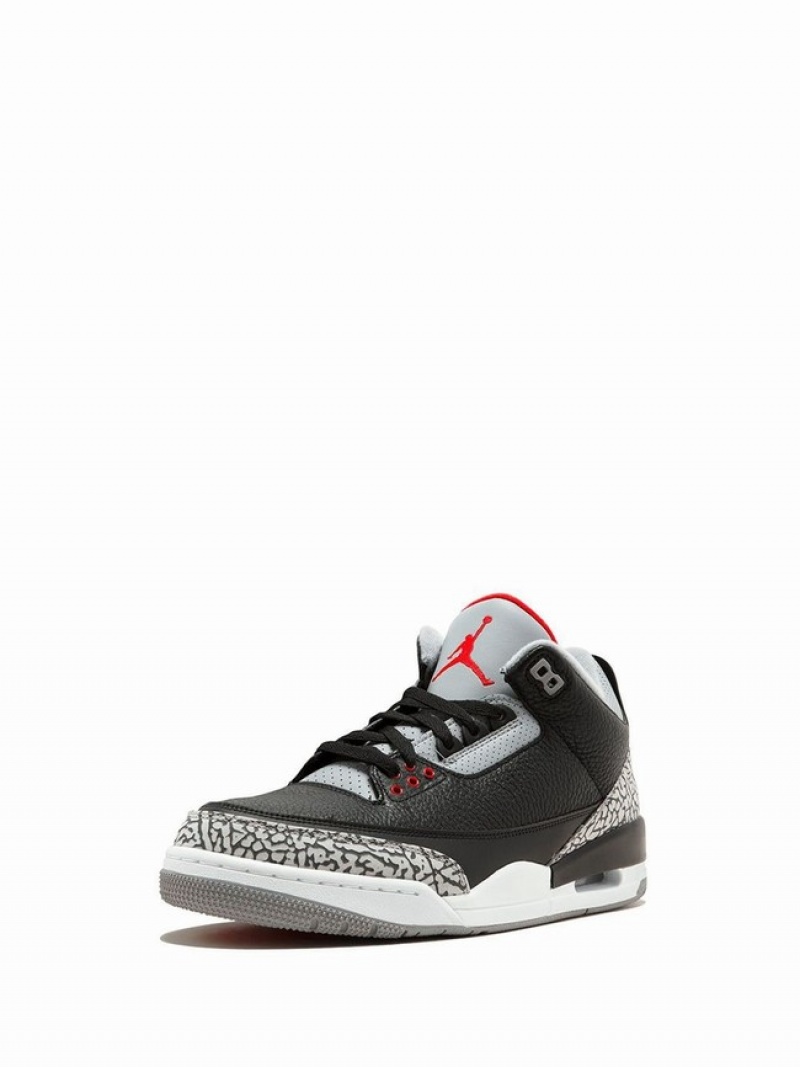 Nike Retro OG Black/Cement Women's Air Jordan 3 Black | GAUINVL-49