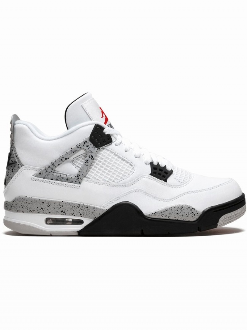 Nike Retro OG White Cement Women\'s Air Jordan 4 White | TMRNPQA-14