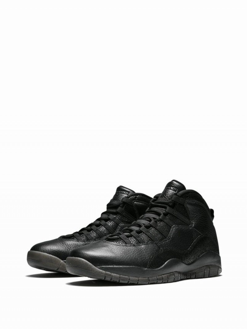 Nike Retro OVO Black/Metallic Gold Women's Air Jordan 10 Black / Gold | OFSYWAK-92