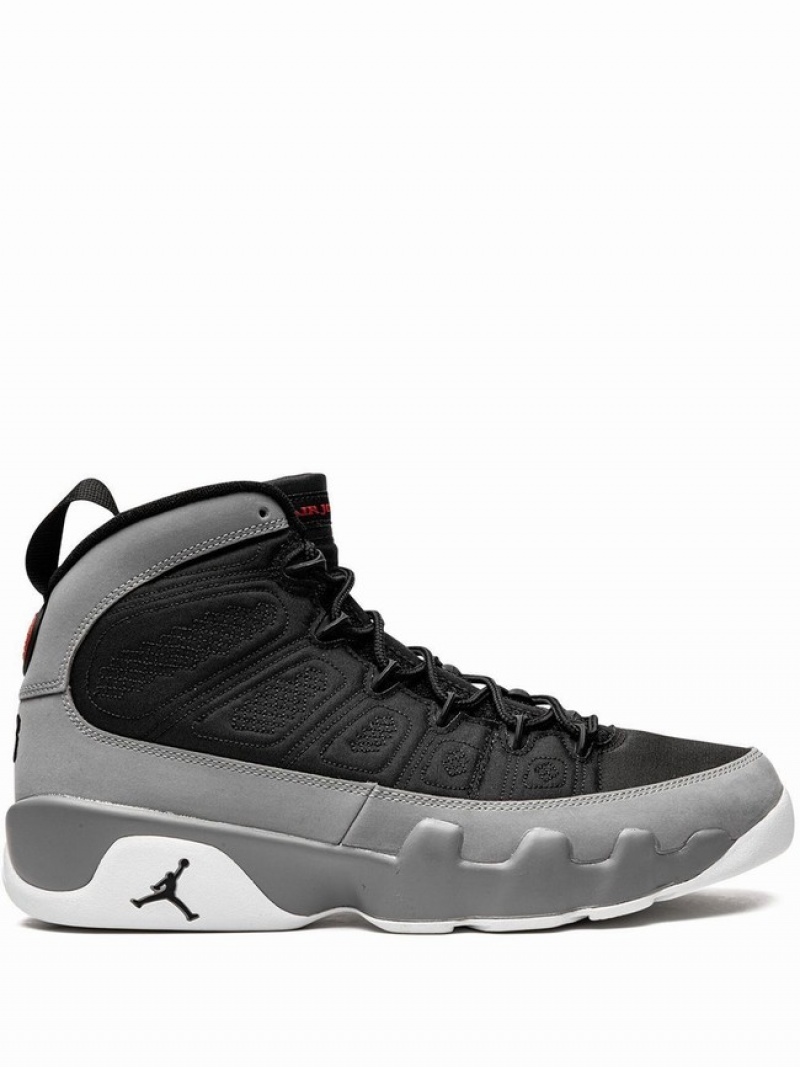 Nike Retro Particle Men\'s Air Jordan 9 Black / Grey | XKOCZJG-39