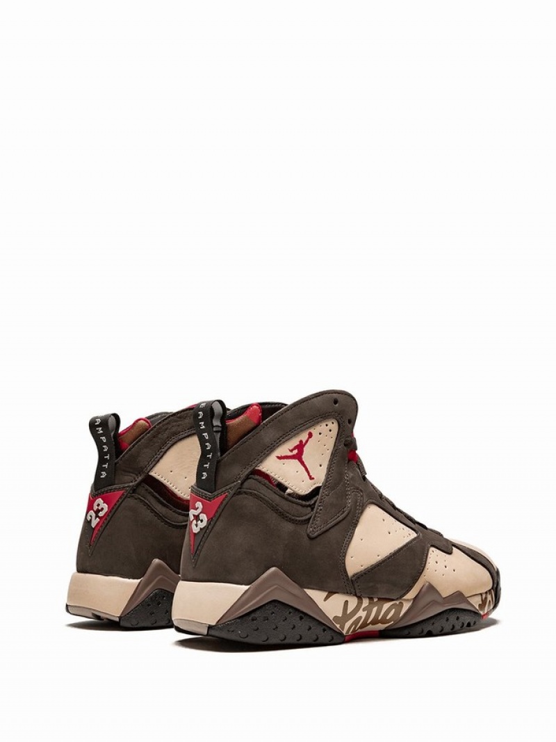 Nike Retro Patta Shimmer Men's Air Jordan 7 Grey / Beige | PWFHKTY-35