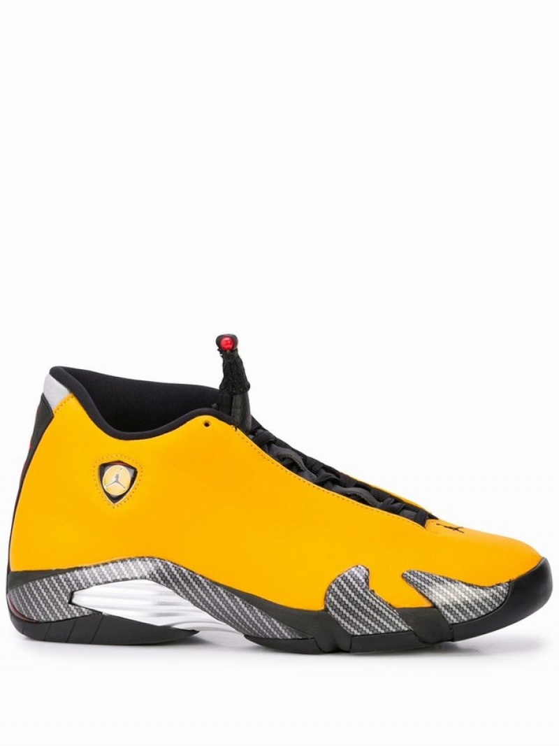 Nike Retro Reverse Ferarri Men\'s Air Jordan 14 Yellow | UCHZBDT-07