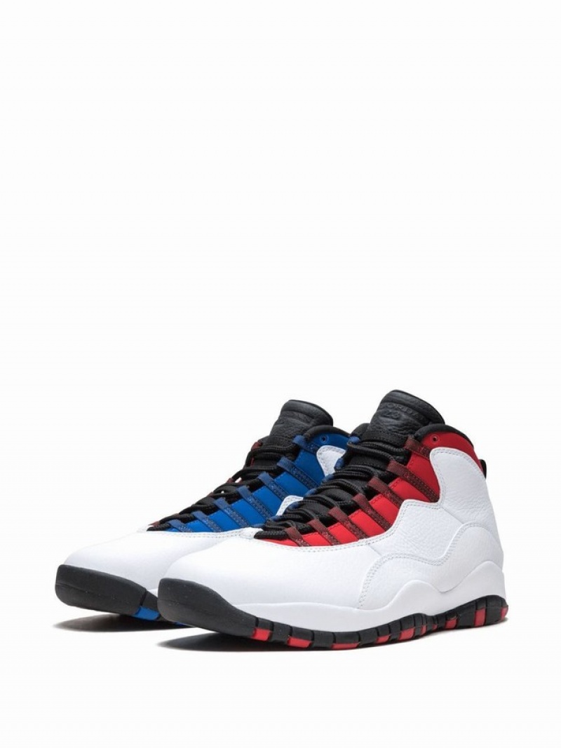 Nike Retro Russell Westbrook - Class Of 2006 Men's Air Jordan 10 White / Blue / Red | GFBTZOQ-72