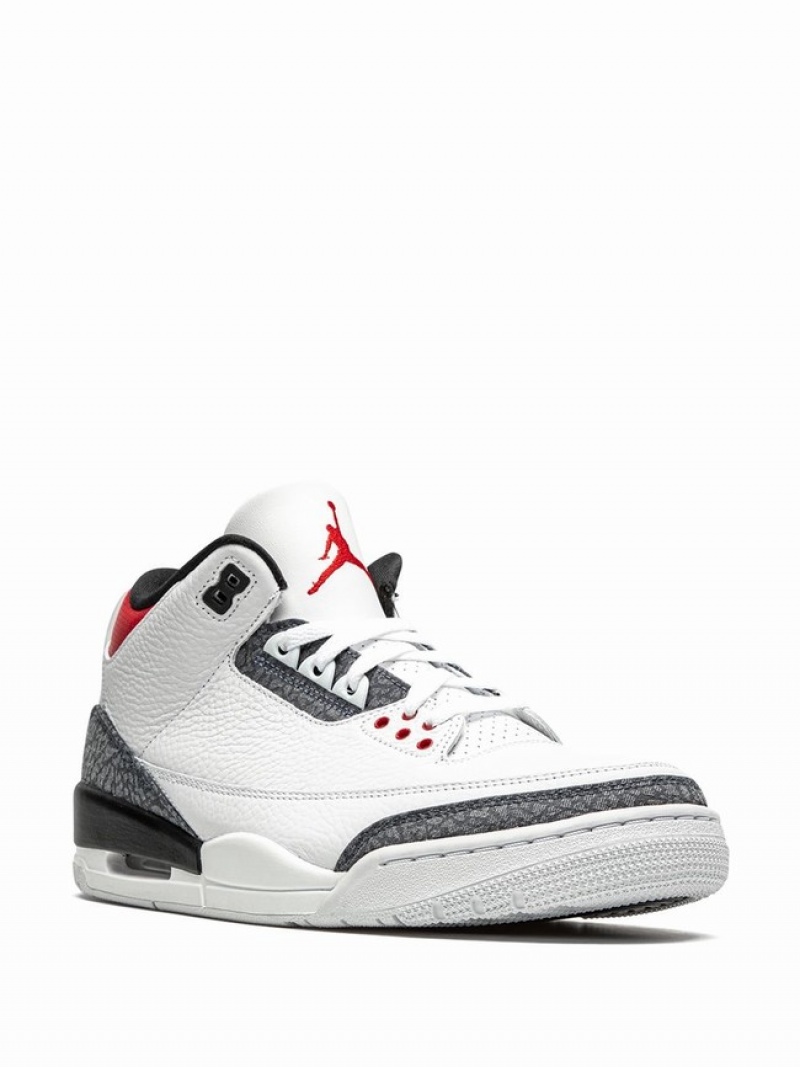 Nike Retro SE-T Denim Japan Exclusive - Fire Men's Air Jordan 3 White | DWAPBRI-37