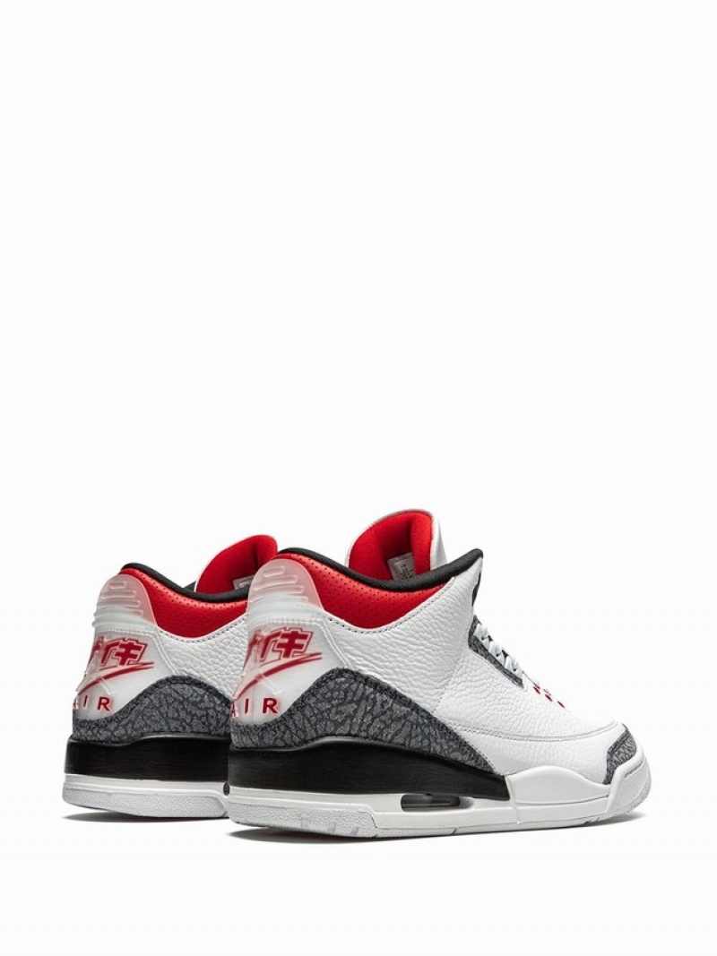 Nike Retro SE-T Denim Japan Exclusive - Fire Men's Air Jordan 3 White | DWAPBRI-37