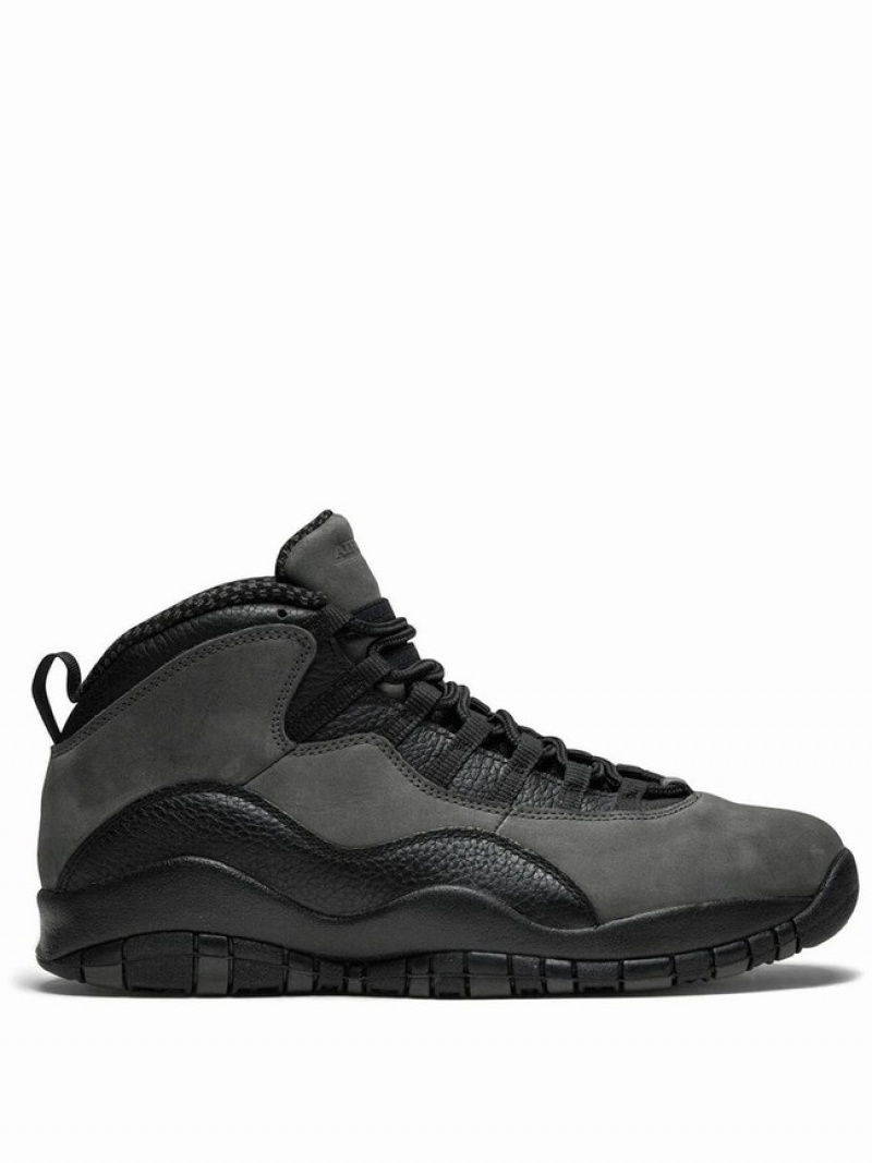 Nike Retro Shadow - 2018 Release Men\'s Air Jordan 10 Black | LRCQEZM-34