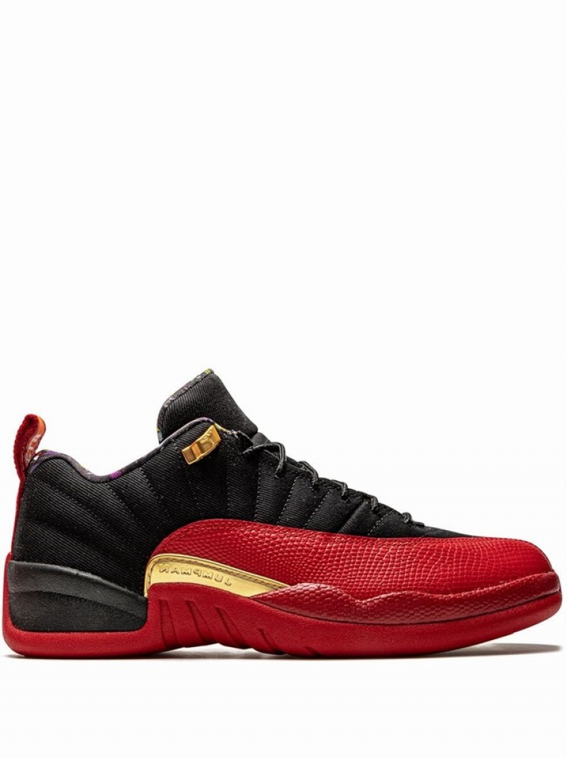 Nike Retro Super Bowl LV Men\'s Air Jordan 12 Black / Red | MVKLICW-17