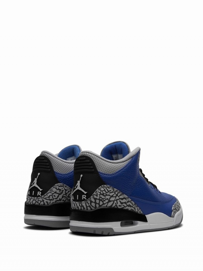 Nike Retro Varsity Royal Men's Air Jordan 3 Blue / Black | LEBZWXV-63