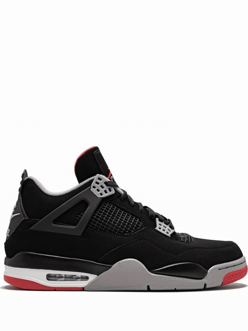 Nike Retro Women\'s Air Jordan 4 Black | XTJMBGZ-86