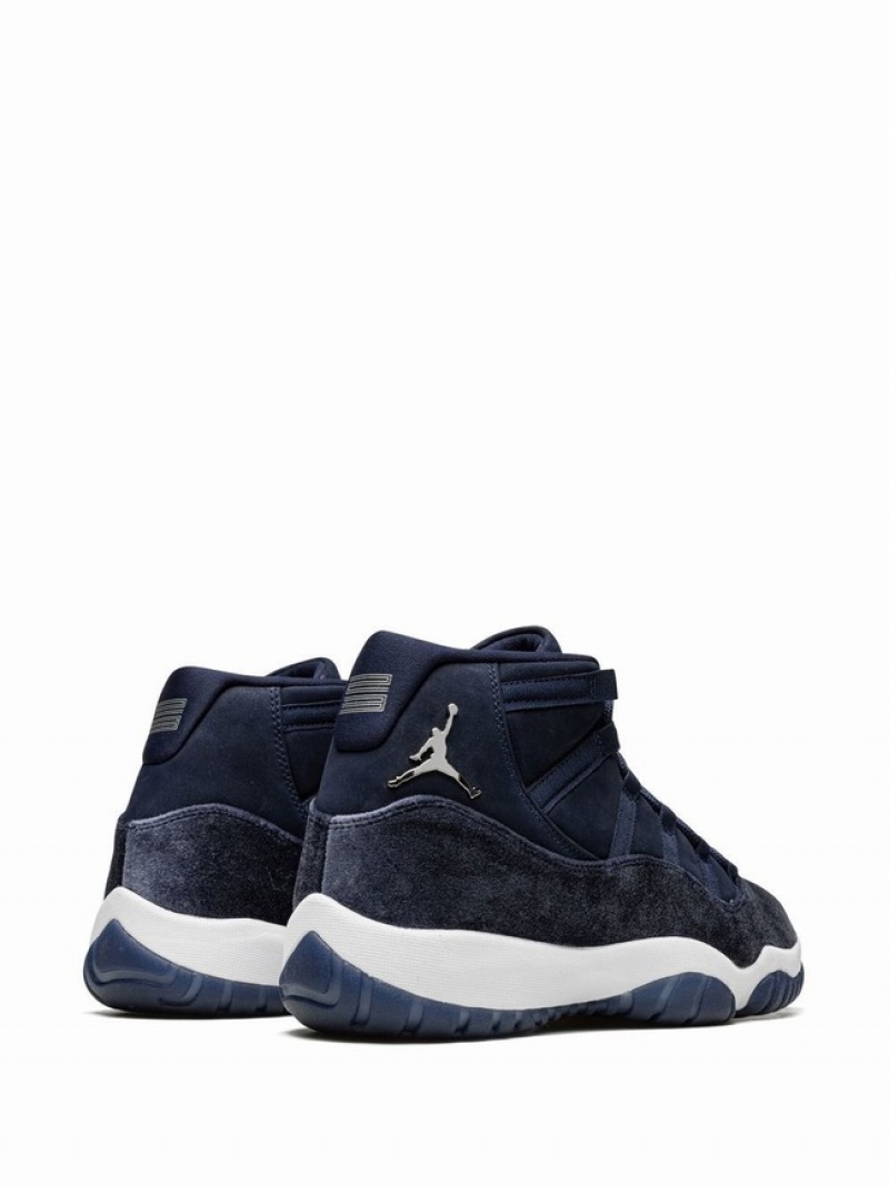 Nike Velvet Midnight Navy Women's Air Jordan 11 Navy / Blue | MCVFGZL-51