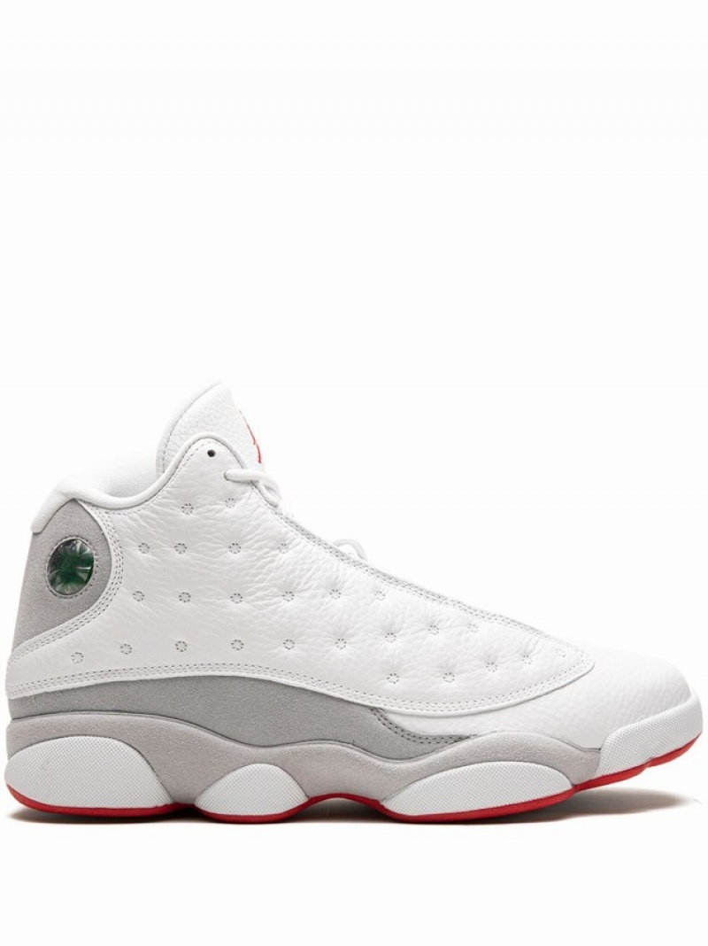 Nike Wolf Men\'s Air Jordan 13 White | VQBYXMW-06