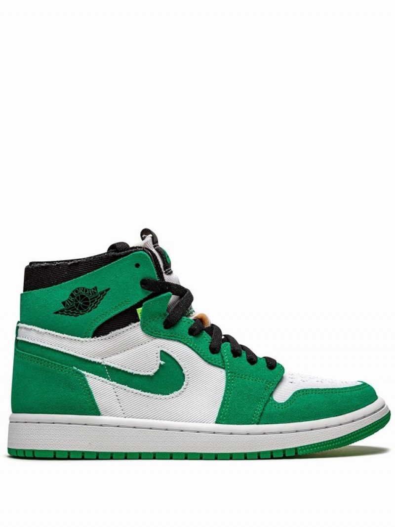 Nike Zoom Comfort Stadium Men\'s Air Jordan 1 White / Green | VXSPWYN-24