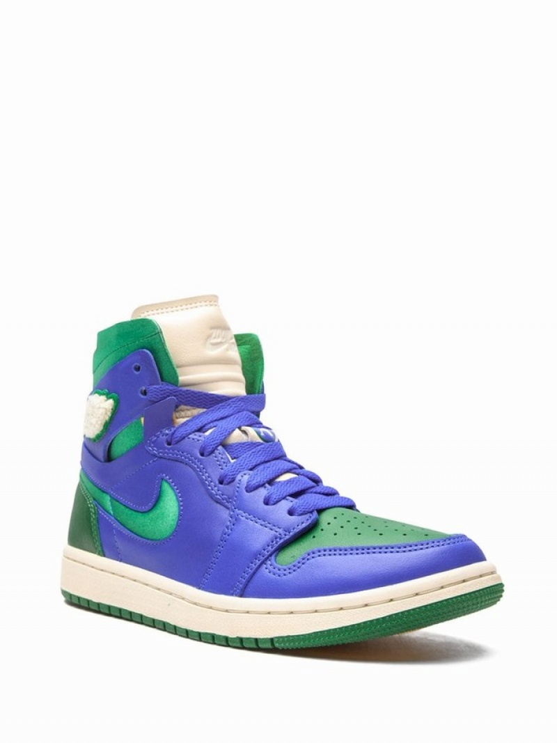 Nike x Aleali May Zoom CMFT Califia Women's Air Jordan 1 Blue / Green / White | JKXUHDM-21