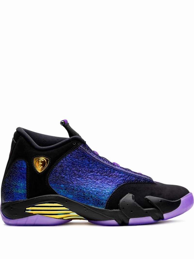 Nike x Doernbecher (GS) Men\'s Air Jordan 14 Purple / Black | ATUCWHS-57