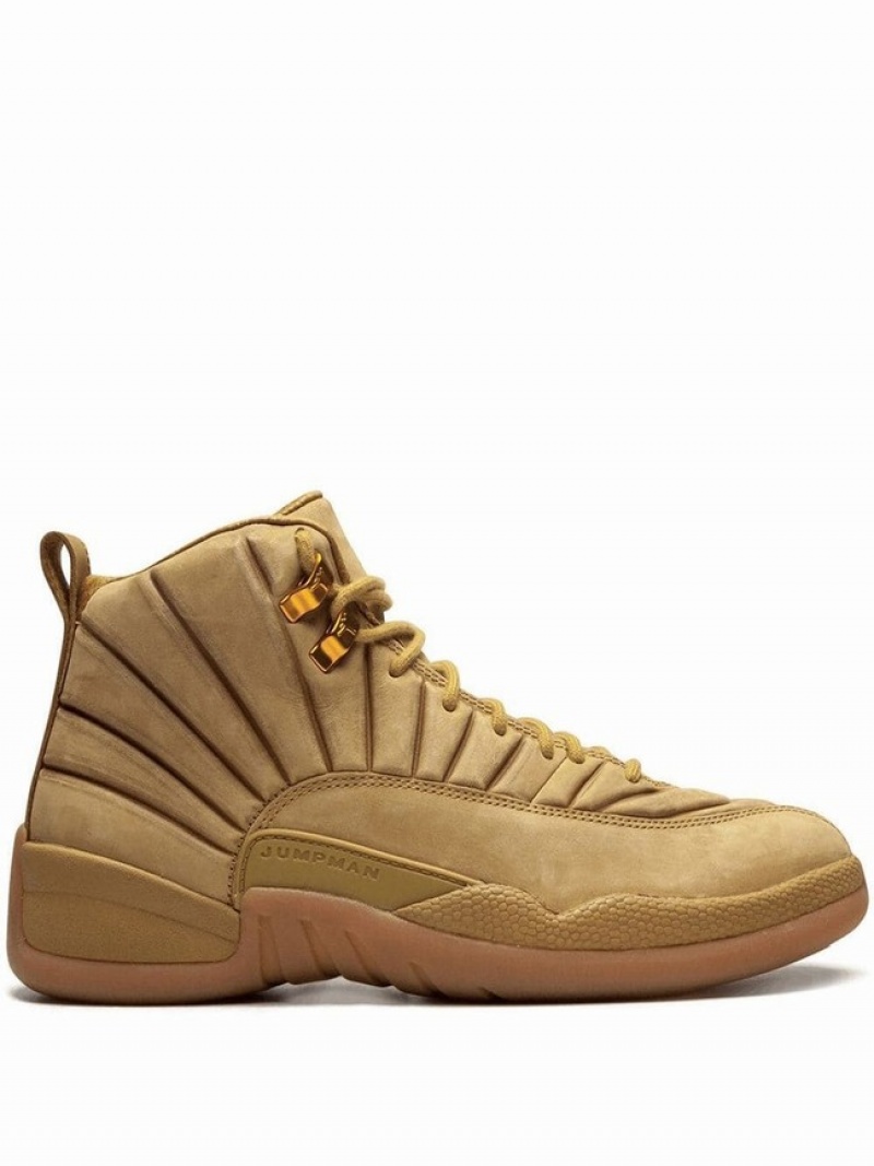 Nike x Public School NY Retro NYC Men\'s Air Jordan 12 Brown | XIEQDJF-65