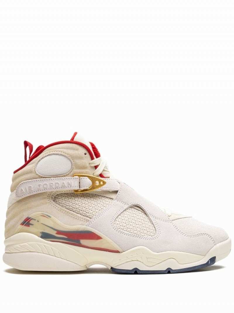 Nike x SoleFly Diamond Turf Women\'s Air Jordan 8 White | HKFARLJ-76