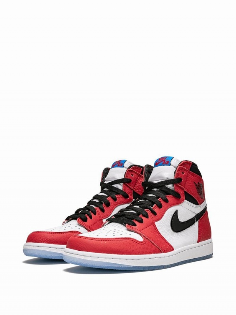 Nike x Spider-Man Retro High OG Origin Story Women's Air Jordan 1 Red | DIQLZAT-80