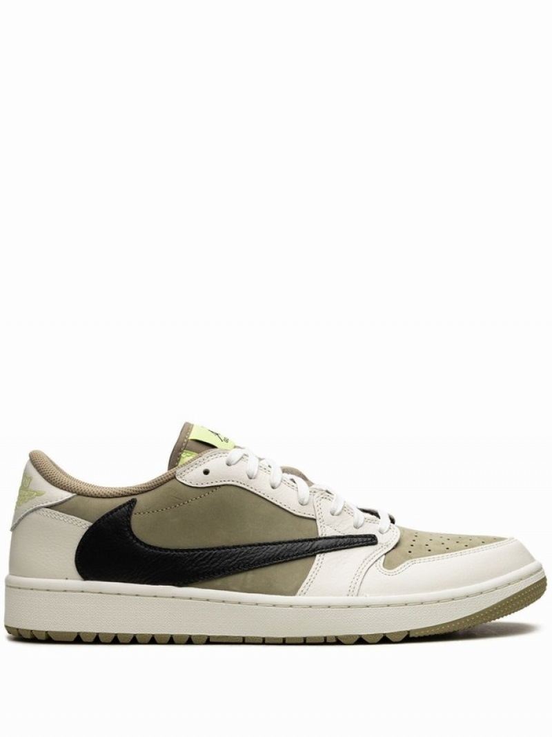 Nike x Travis Scott Low Golf Men\'s Air Jordan 1 White | TCMOWRX-50