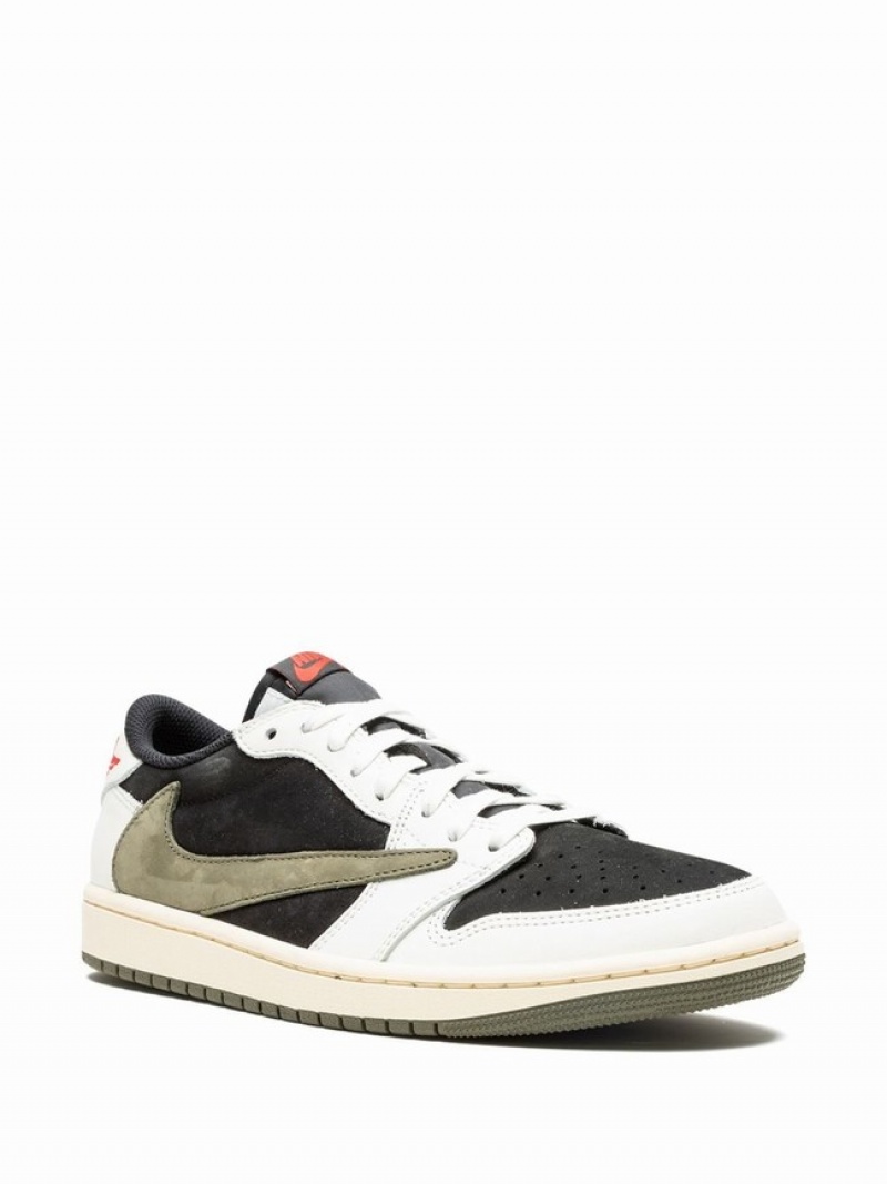 Nike x Travis Scott Low OG Olive Women's Air Jordan 1 Olive | QGBIMDP-20