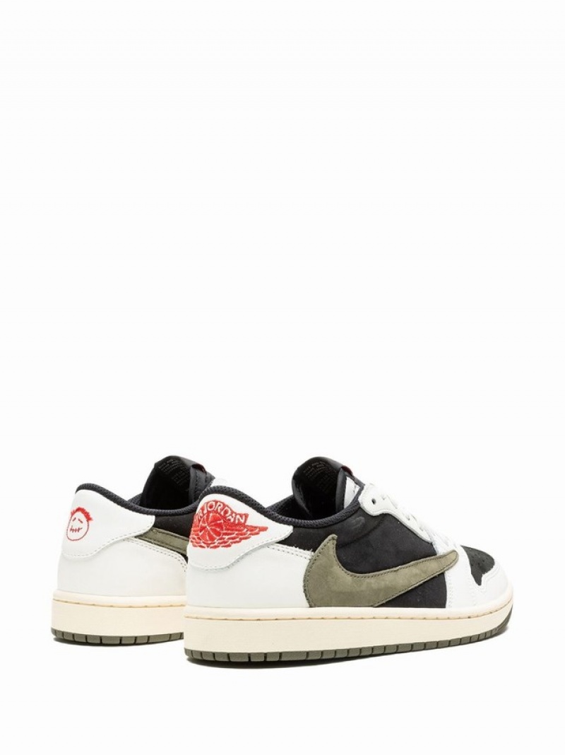 Nike x Travis Scott Low OG Olive Women's Air Jordan 1 Olive | QGBIMDP-20